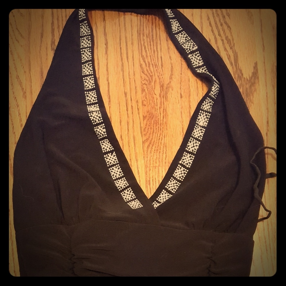 Little black dress, halter